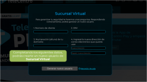 Pasos para registrate en Sucursal Virtual