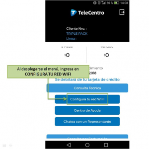 Administración de tu red Wi-Fi de TeleCentro en la app de Sucursal Virtual