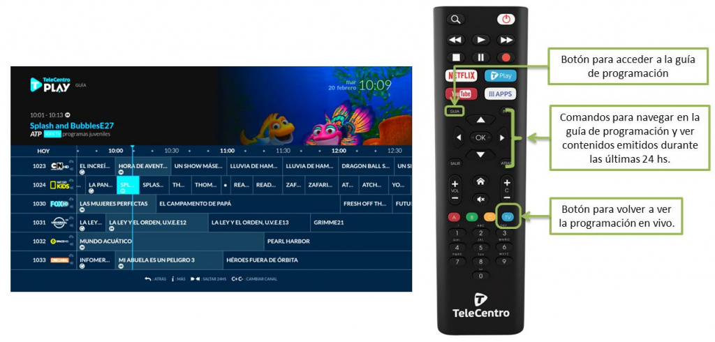 Telecentro Programación Telecentro Play en el Decodificador Smart | Telecentro Ayuda
